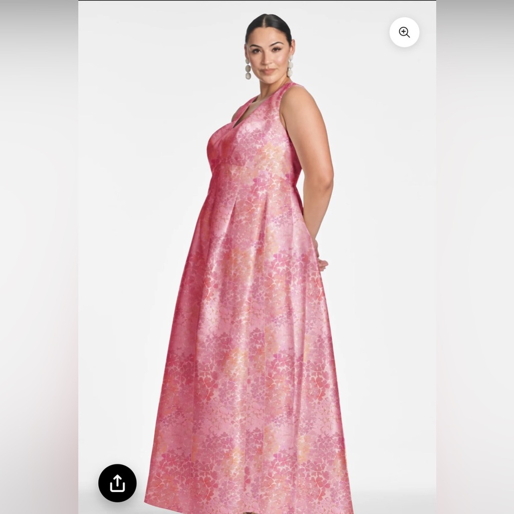 Sachin + Babi Brooke Floral Maxi Gown - light sunset hydrangea - Picture 4 of 14